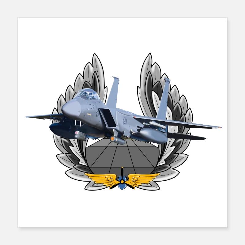 F-15 Eagle Poster 40 x 40 cm