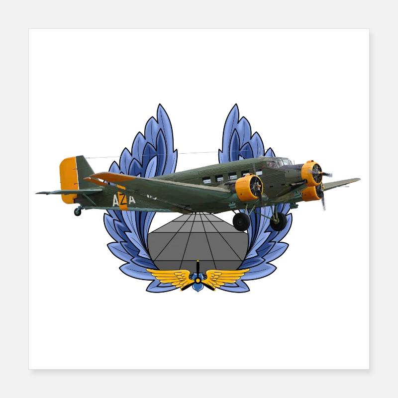 Ju-52 Poster 40x40 cm