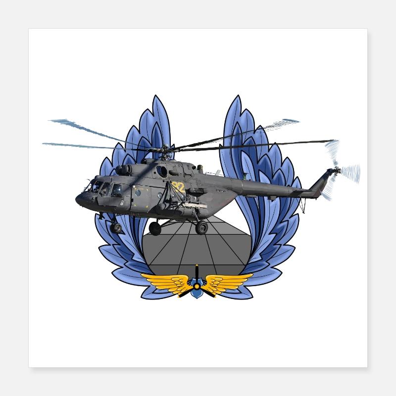 Mi-8 Poster 40 x 40 cm