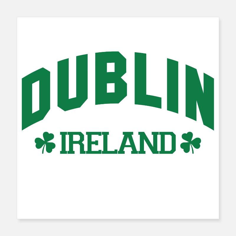Dublin - Irland Poster 40x40 cm