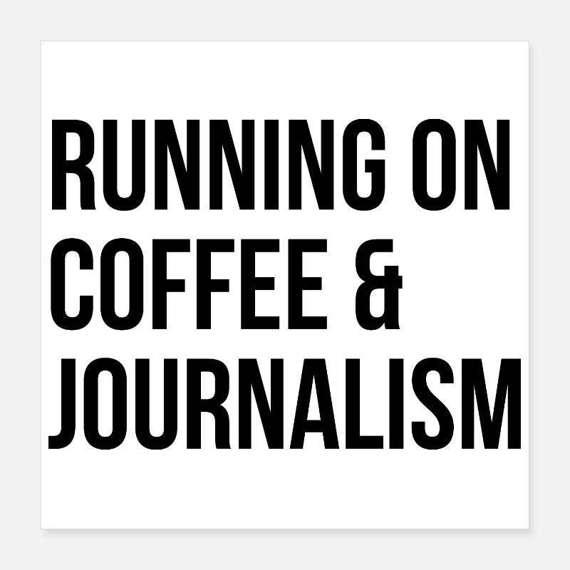 journalisme Poster 40 x 40 cm