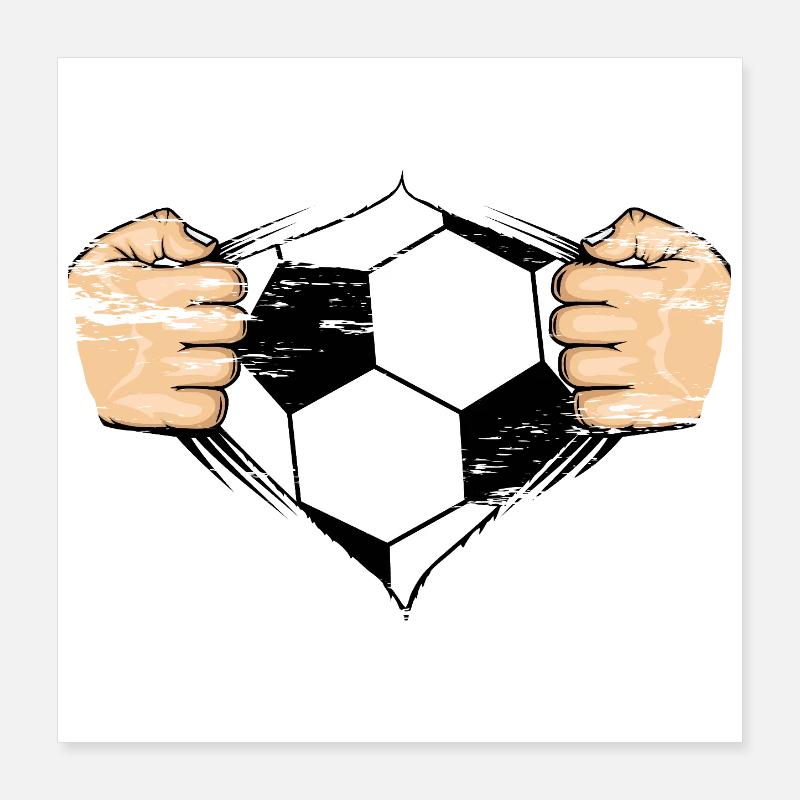 Soccer Design utilisé Poster 40 x 40 cm