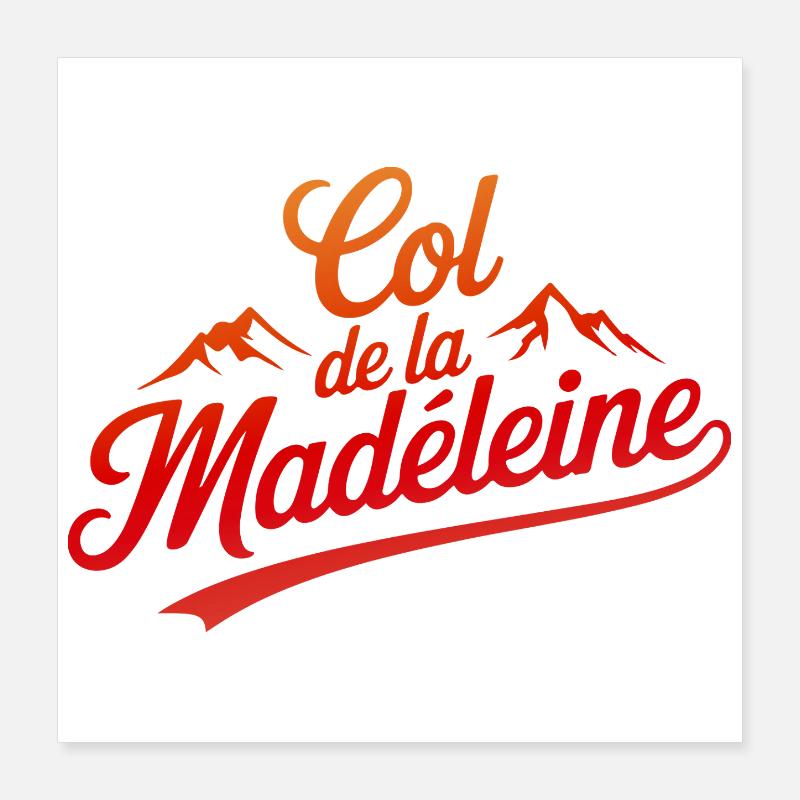 Col de la Madeleine Élégance Escalade Art Poster 40 x 40 cm