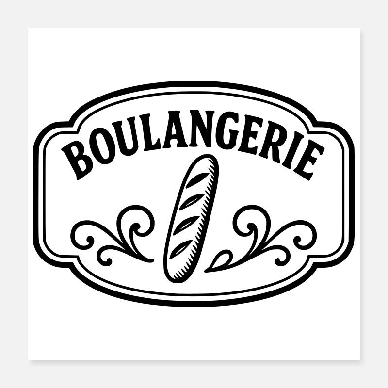 Bäckerei Poster 40x40 cm