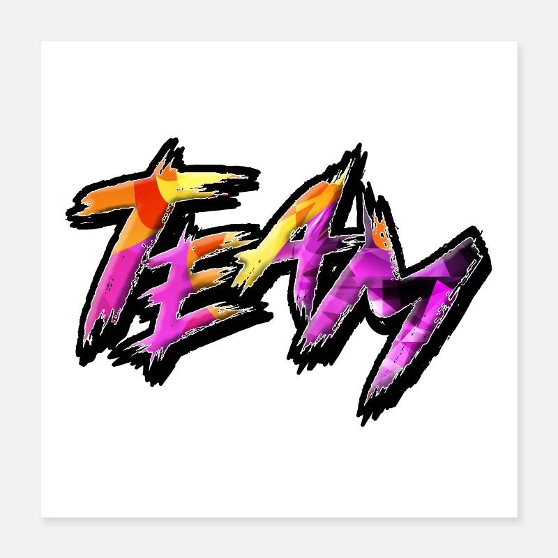 Team Poster 40x40 cm