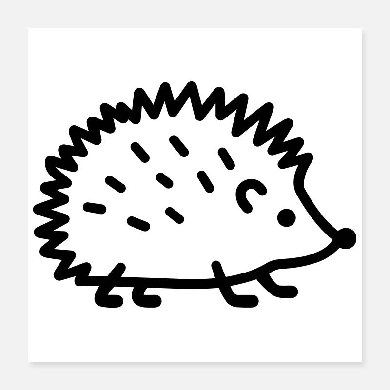 Igel Poster 40x40 cm
