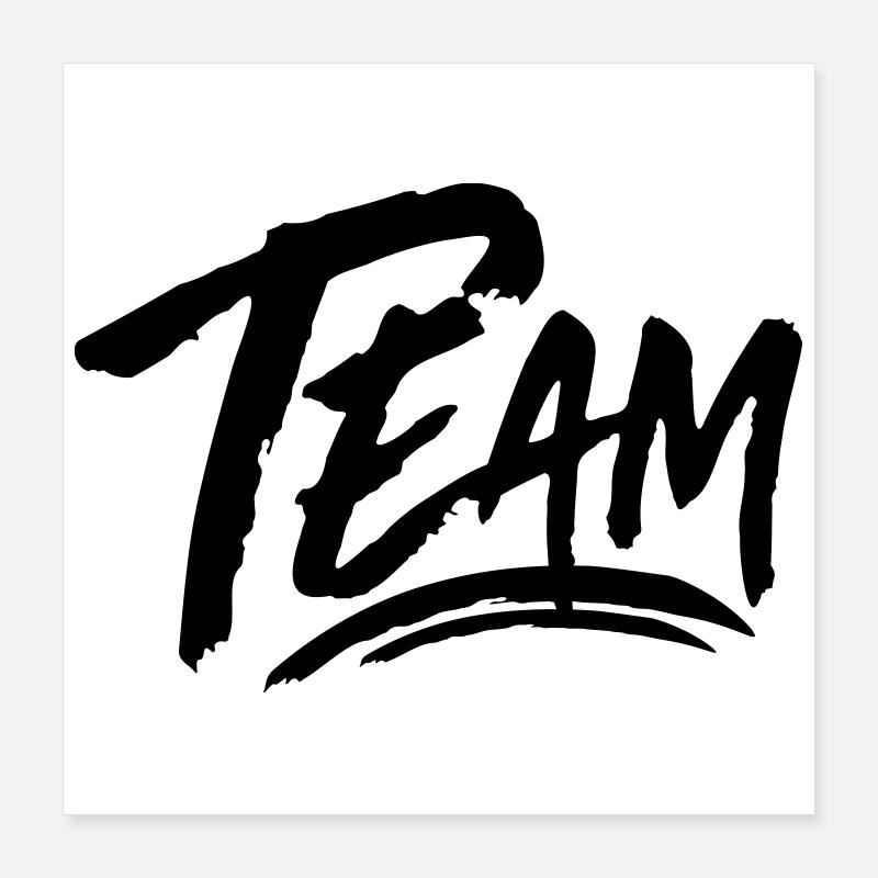 Team Poster 40x40 cm