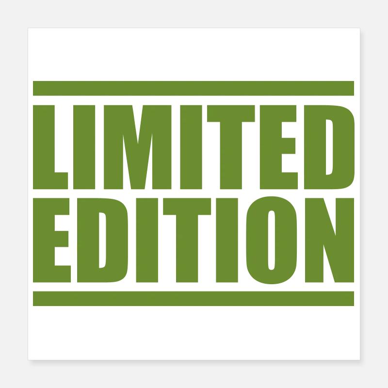 Édition limitée Poster 40 x 40 cm