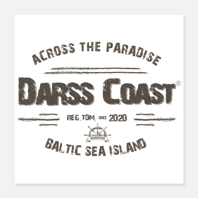 Darss Coast - Dein Statement für den Darß Poster 40x40 cm