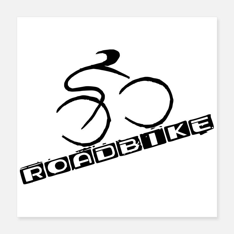 Cycling Poster 40x40 cm