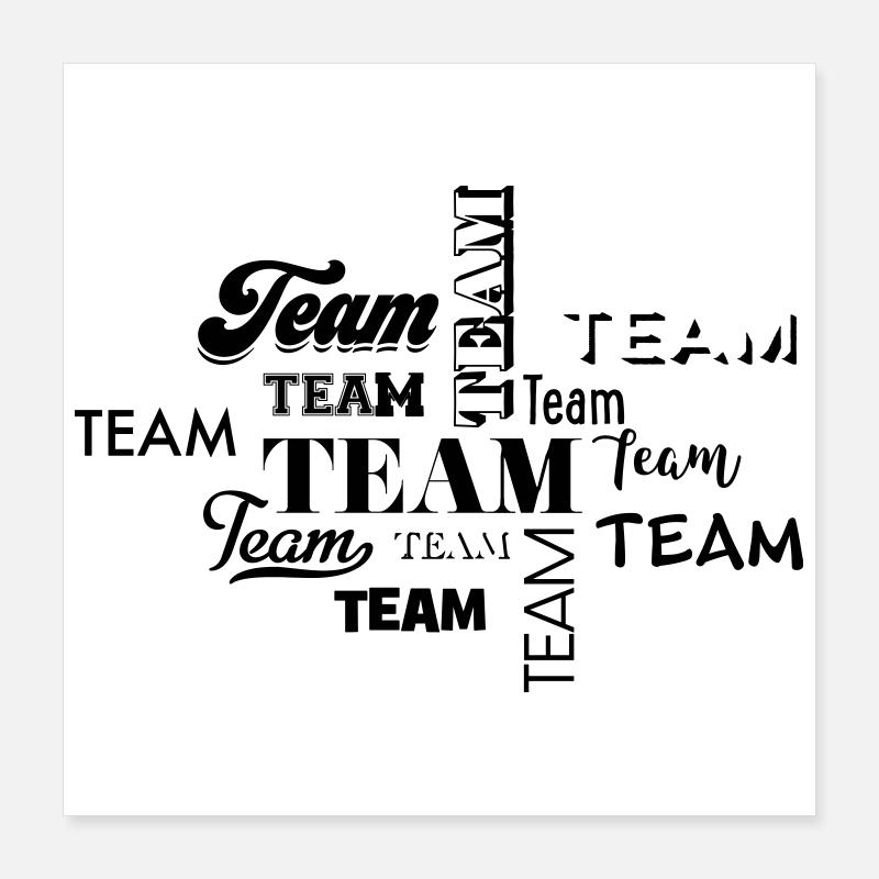 Team Poster 40x40 cm