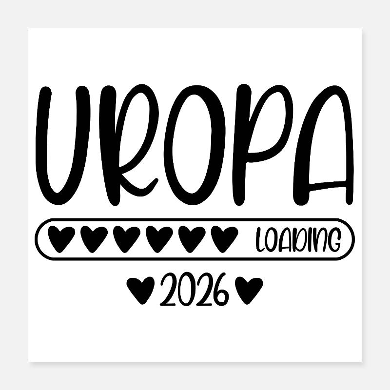 Uropa 2026 loading Poster 40x40 cm