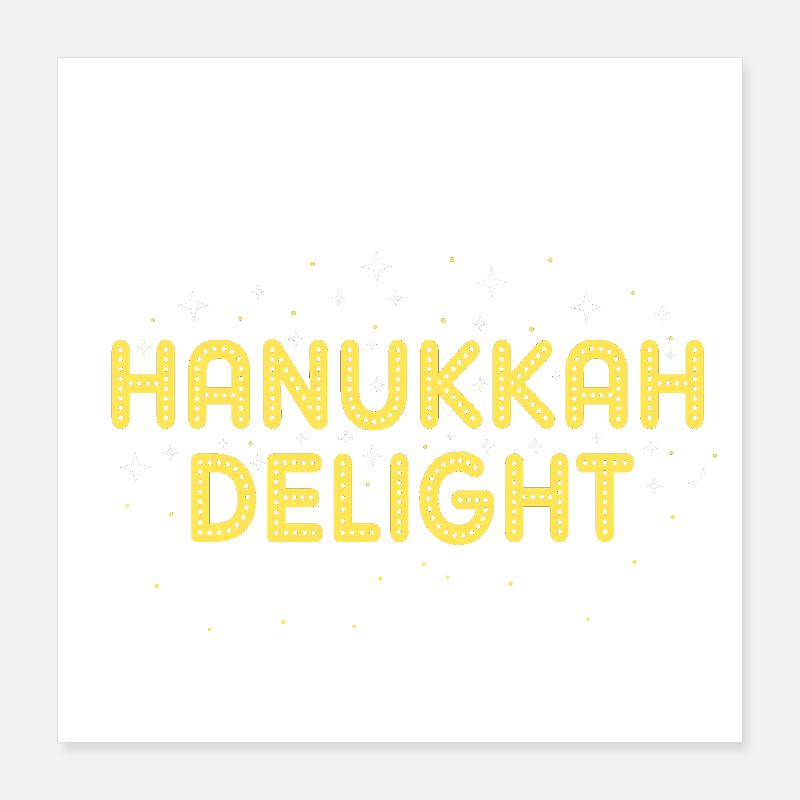 Hanoukka Hanoukka Hanoucca Poster 40 x 40 cm