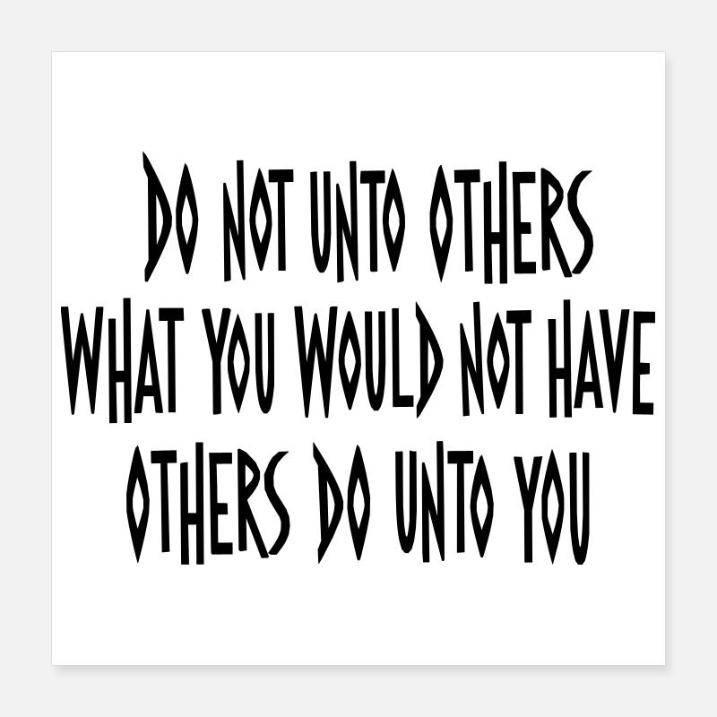 Ne pas... par Cean Poster 40 x 40 cm