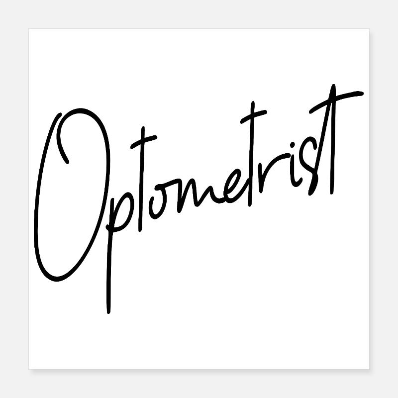Ophthalmic Optics Optometry Optometrist Poster 16" x 16" (40x40 cm)