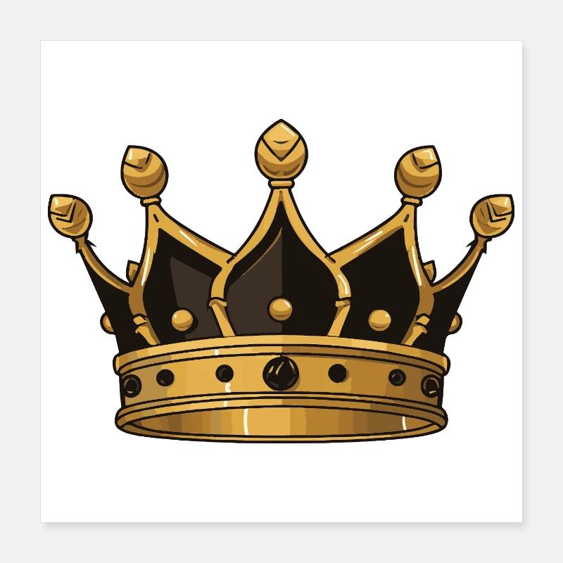 Symbole de la couronne Poster 40 x 40 cm