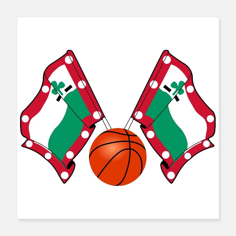 Drapeaux de basket-ball Meppel – Hoops Pride Poster 40 x 40 cm