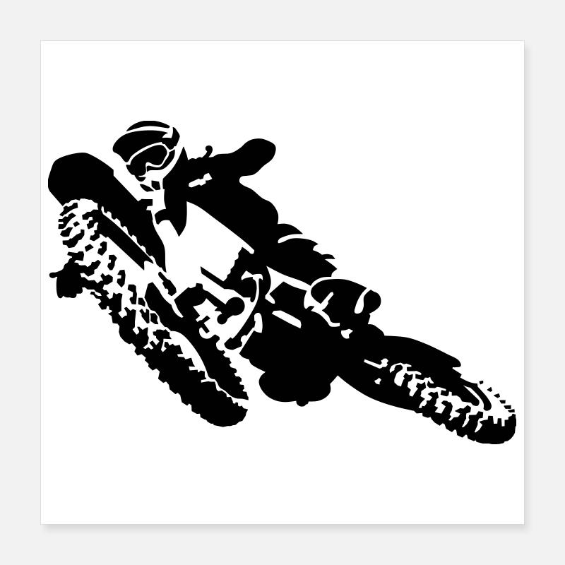 motocross Poster 40 x 40 cm