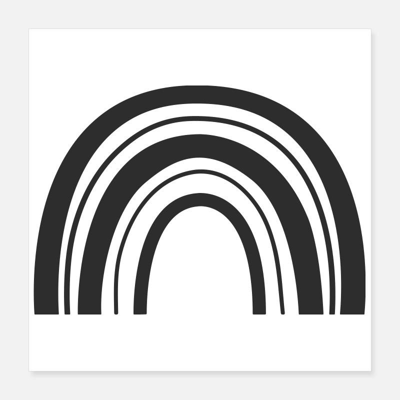 Arc-en-ciel Poster 40 x 40 cm