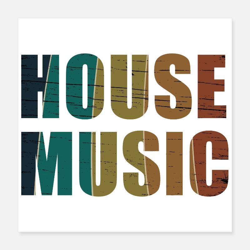 House Poster 40x40 cm