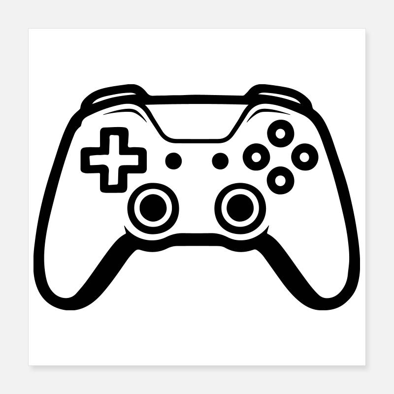 Controller Joypad Gamer Poster 40x40 cm