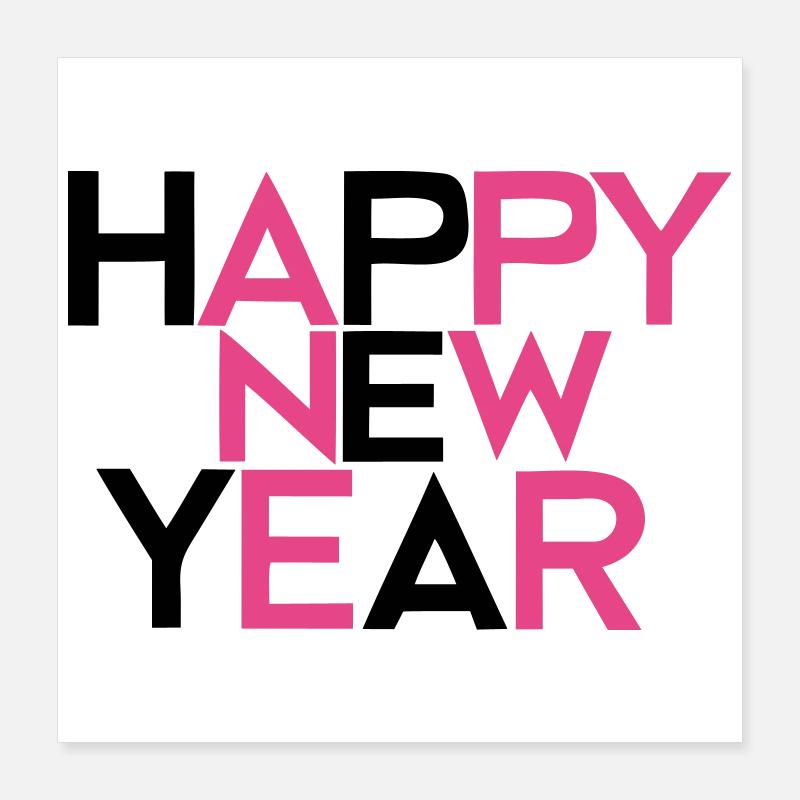 Bonne Année #2 Poster 40 x 40 cm