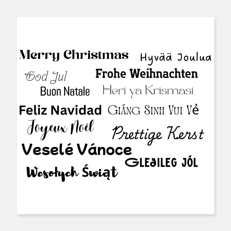 Joyeux Noël Poster 40 x 40 cm