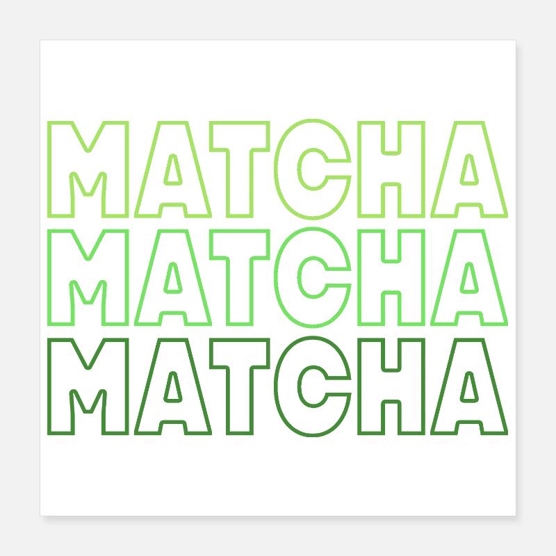 Le Matcha Poster 40 x 40 cm
