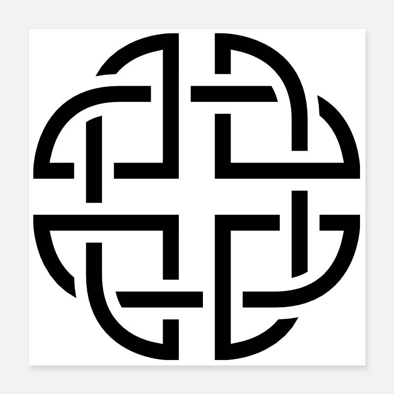 Celtic Knot Poster 40x40 cm