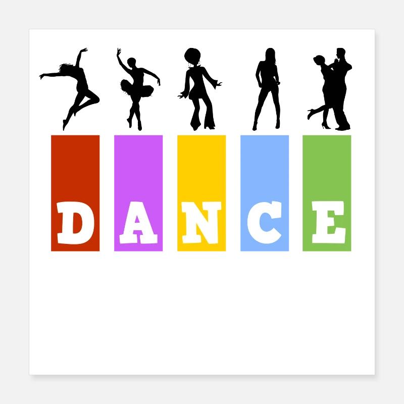 danse Poster 40 x 40 cm