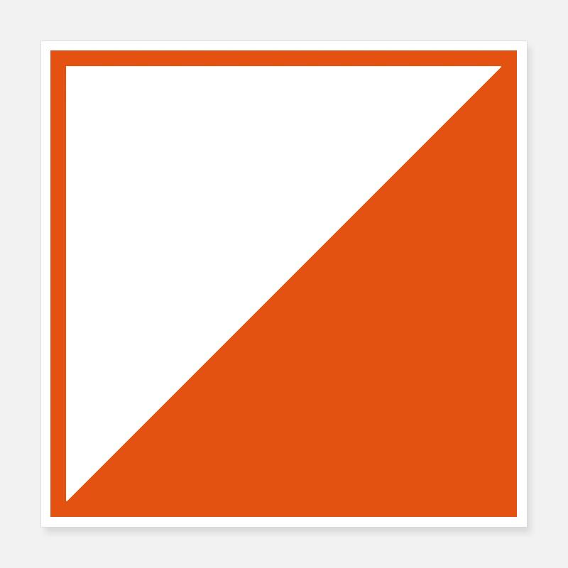 écran d'orientation Poster 40 x 40 cm