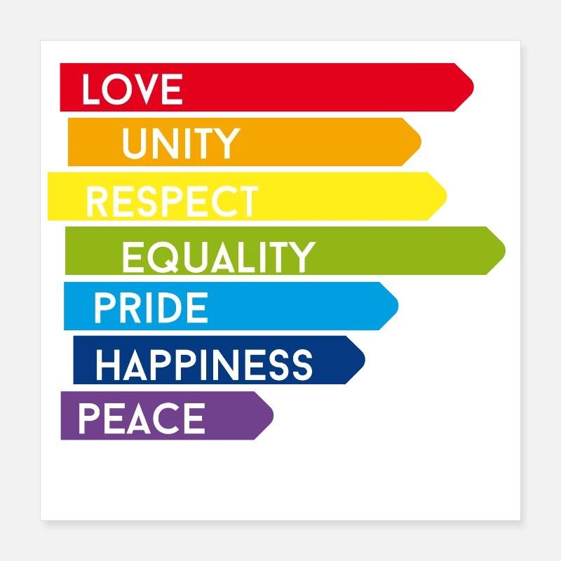 gay pride csd Regenbogen homo Parade stolz ehe lol Poster 40x40 cm