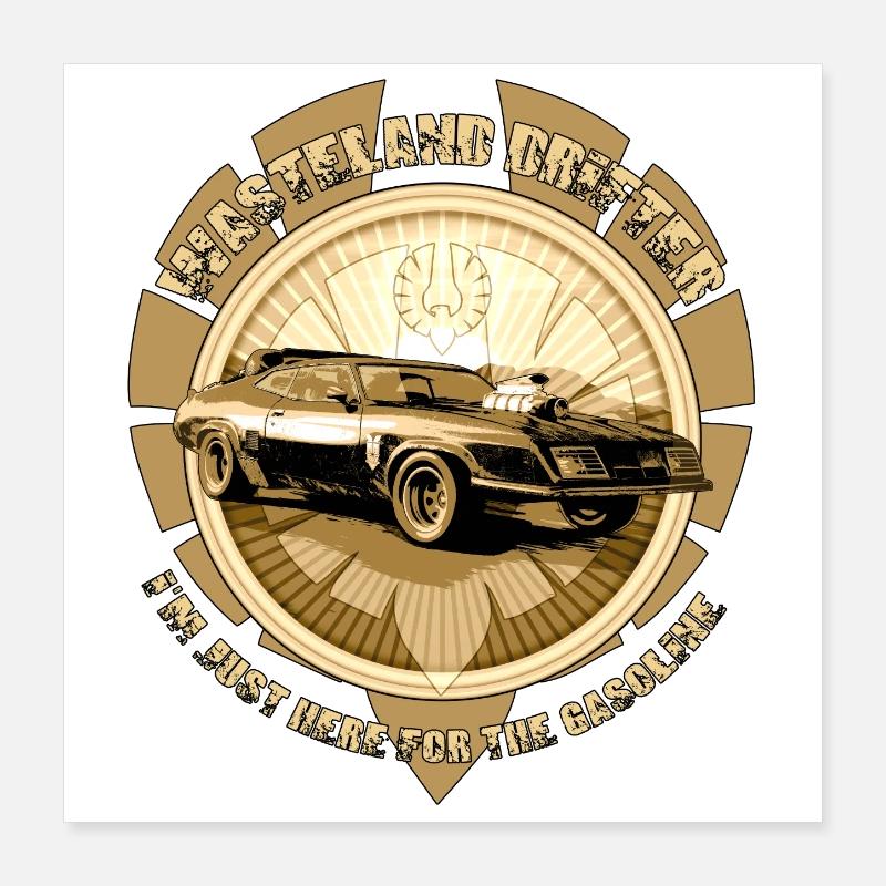 V8 de charge Poster 40 x 40 cm