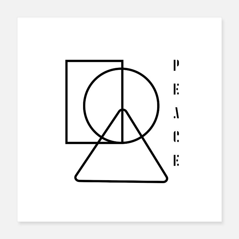 peace, Frieden, Friedensbewegung Poster 40x40 cm