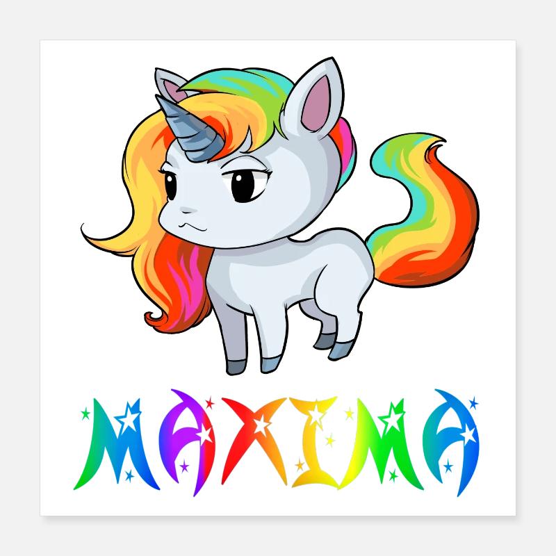 Maxima unicorn Poster 16" x 16" (40x40 cm)