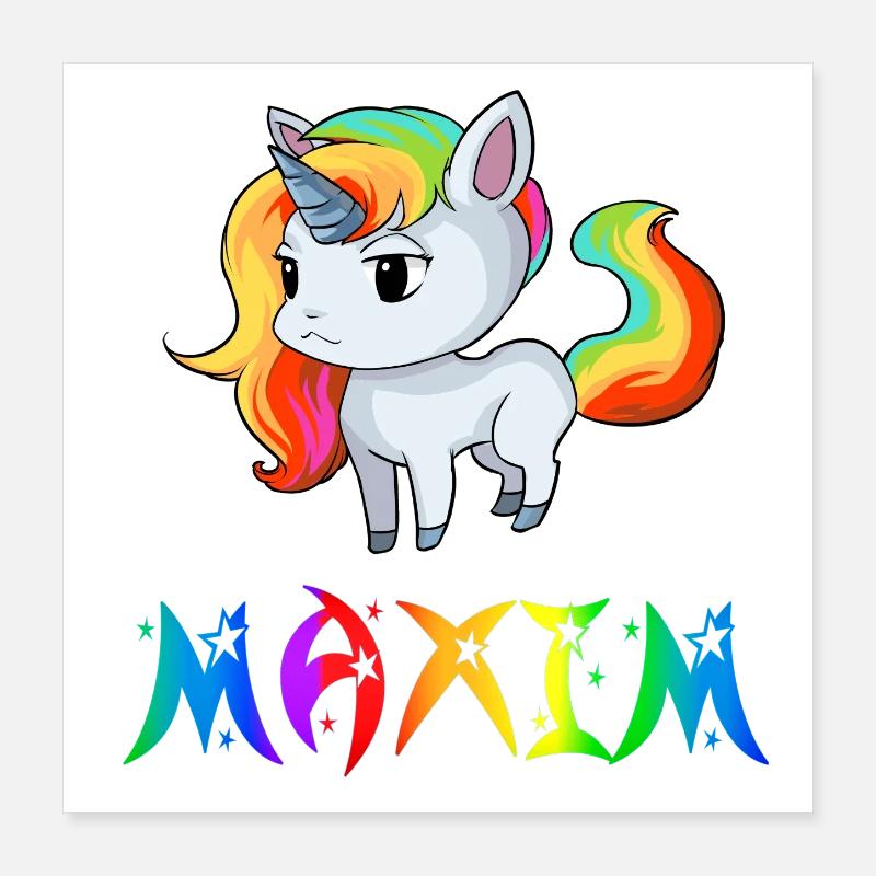 Unicorn Maxim Poster 40 x 40 cm