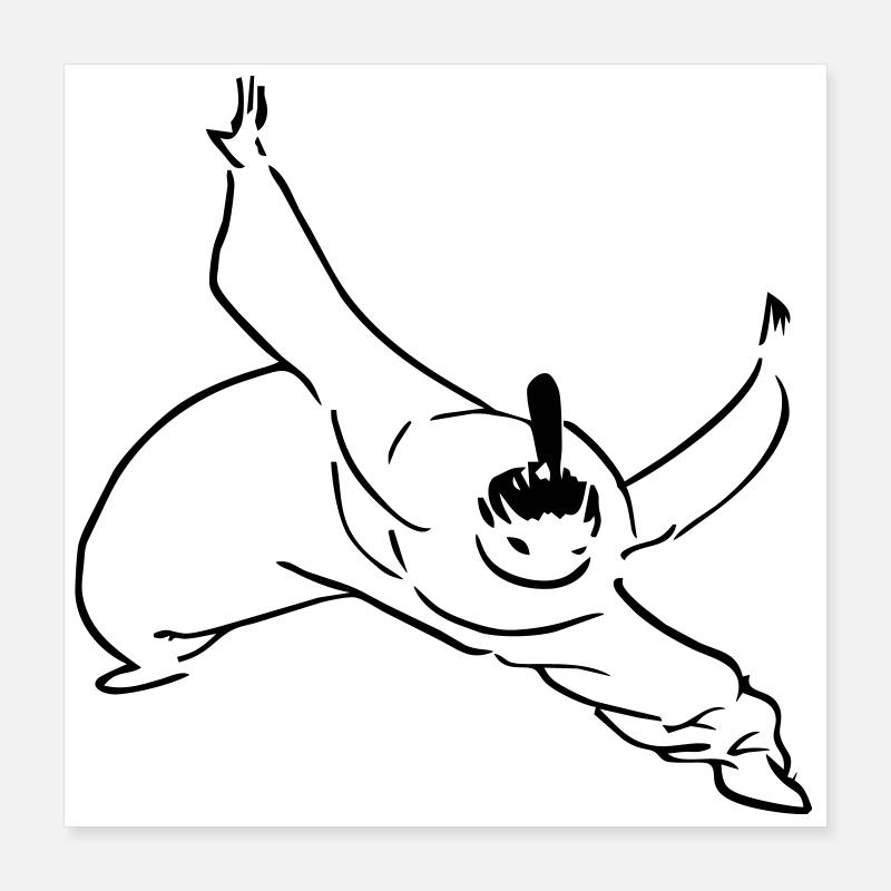 Kung Fu Poster 16" x 16" (40x40 cm)