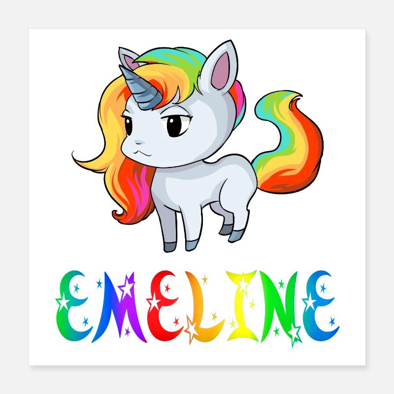 Einhorn Emeline Poster 40 x 40 cm