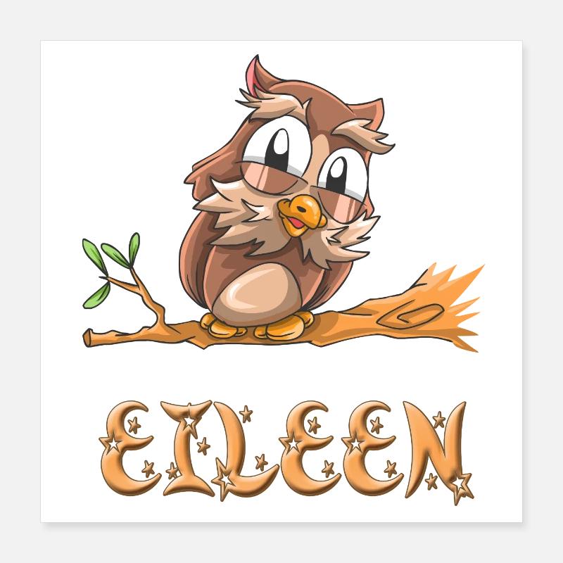 Eule Eileen Poster 40x40 cm