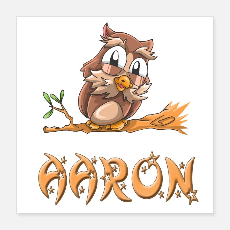 Hibou Aaron Poster 40 x 40 cm