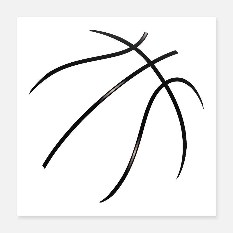 Basket-ball Poster 40 x 40 cm