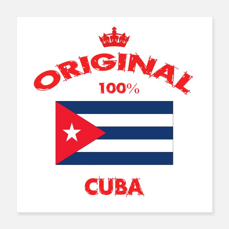Cuba Original / Geschenk Poster 40x40 cm