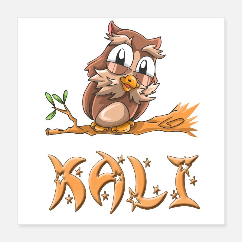 Hibou Kali Poster 40 x 40 cm