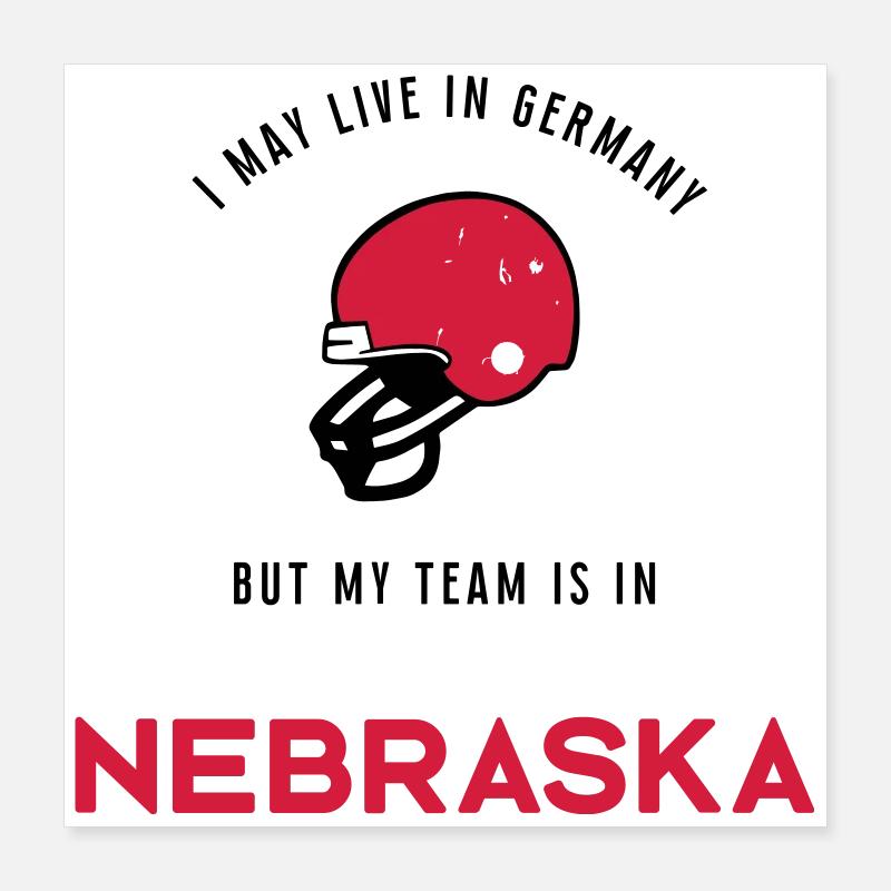 Nebraska Poster 40x40 cm
