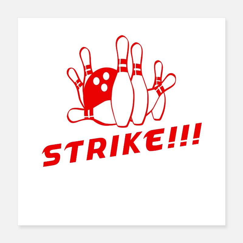 sciopero!!! bowling Poster 40x40 cm