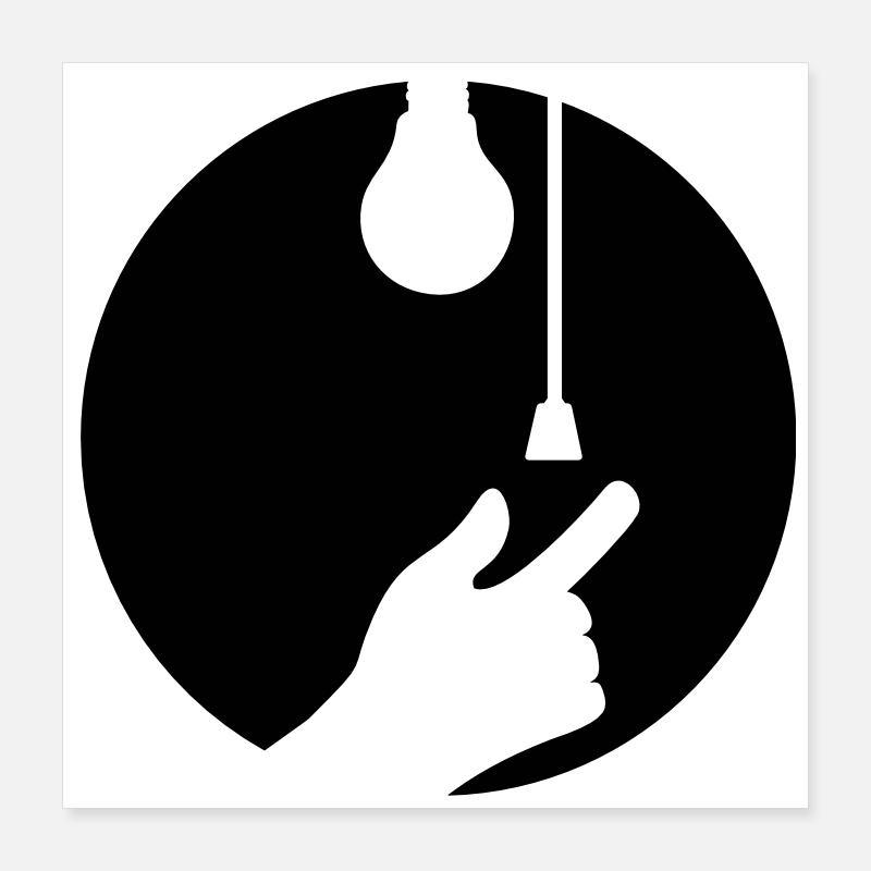 off lys Poster 40x40 cm