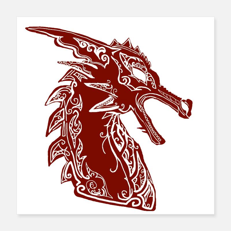 dragon Poster 40 x 40 cm