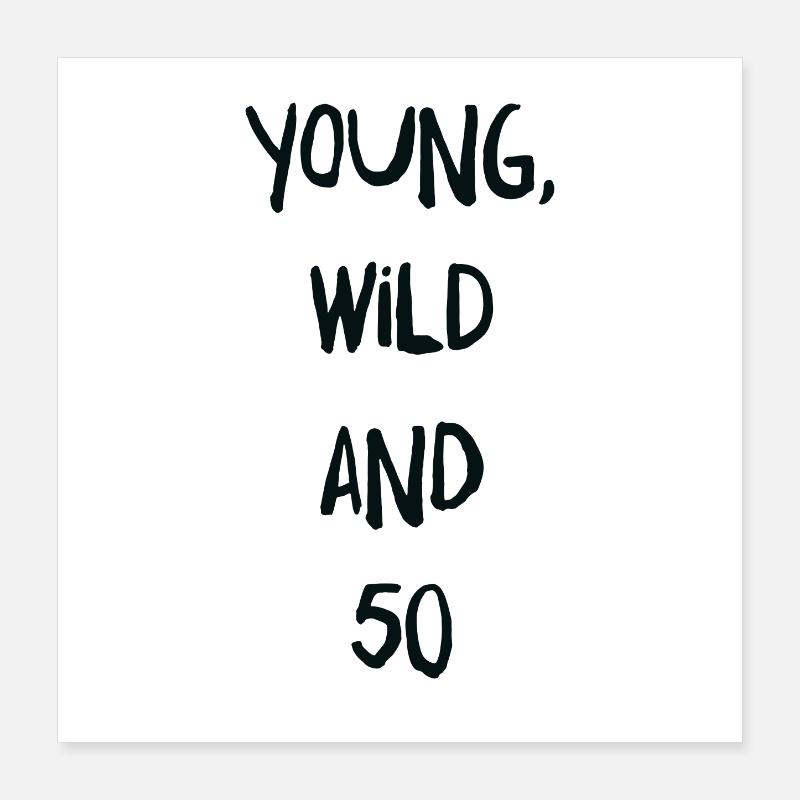 50. Geburtstag Poster 40x40 cm