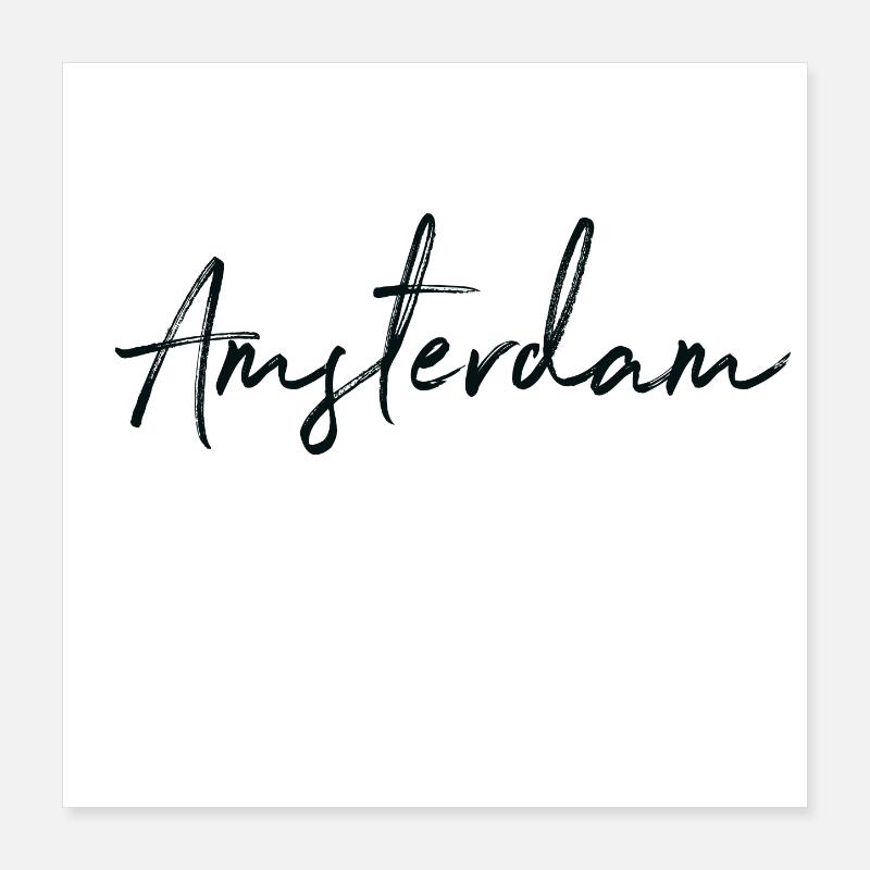 Amsterdam Poster 40x40 cm
