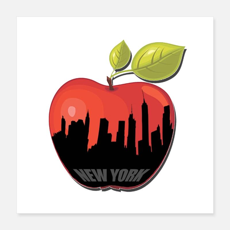 BIG APPLE Poster 40 x 40 cm